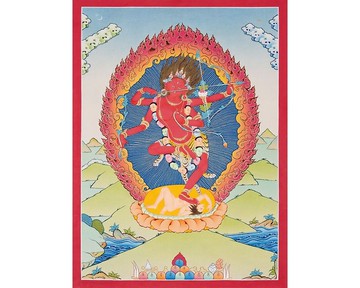 精緻的庫魯庫拉唐卡  慾望女神