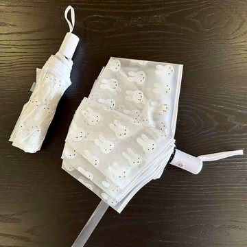【Miffy 米菲兔商店】米飛兔晴雨兩用 全自動折疊傘