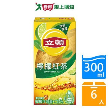 立頓檸檬紅茶300MLx6【愛買】