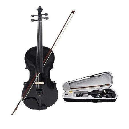 violin Durable Acoustic Violin Fiddle For Violin Beginner With Case Bow (Color 8)