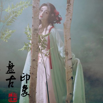 影樓攝影寫真女古裝主題唐裝漢服唯美畫意仙女走秀表演出服裝覓夏