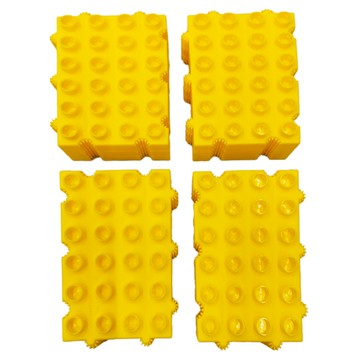 Morphun 創意積木底板  黃色底板12pcs  黃色  1組