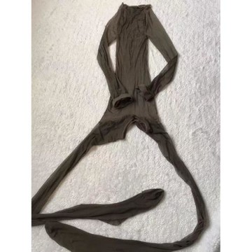 天生絲滑極光系列油亮黑絲連體衣高彈力細膩親膚柔軟全身連體絲襪