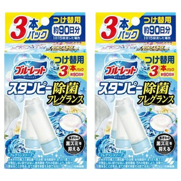 小林製藥 BLUELET 馬桶清潔芳香凝膠 補充無本體 白色皂香 3入  84g  2盒