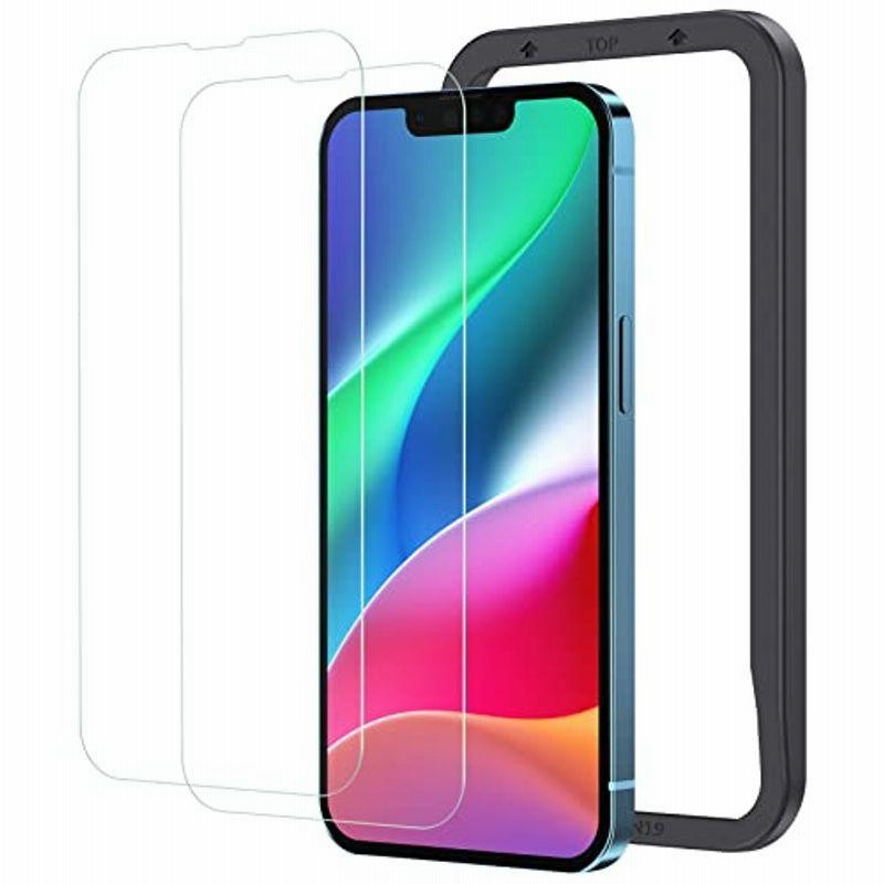 NIMASO ガラスフィルム iPhone 14 / 13 Pro / iPhone13 用 保護フィルム ガイド枠付き 2枚セット 液晶画 通販  LINEポイント最大0.5%GET | LINEショッピング