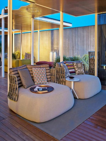 優樂悅~北歐戶外沙發躺椅休閑組合家具陽臺單人懶人藤編別墅花園圓形躺床