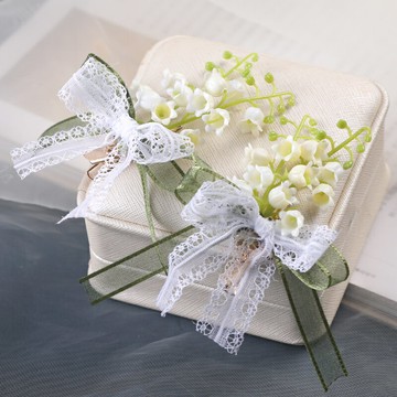 古風發飾素鈴蘭發夾蝴蝶結絲帶邊夾女漢服頭飾復古對夾古裝配飾