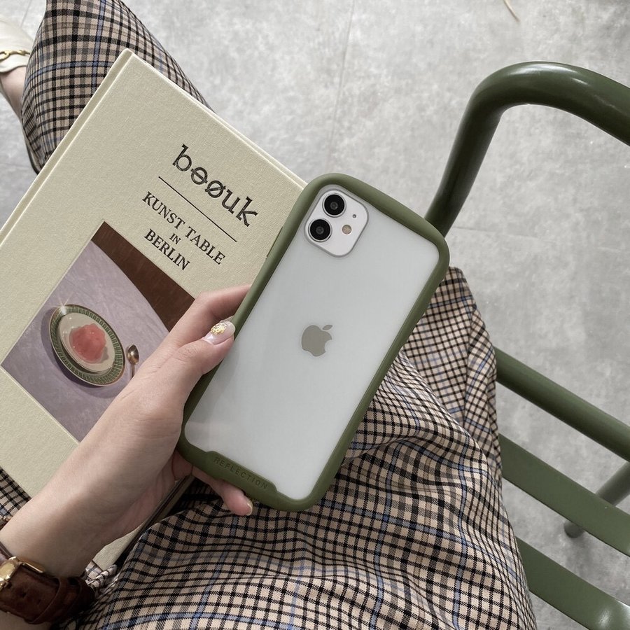 Iphoneケース バンパー 透明 挟む フチあり 安い クリア くすみカラー Iphone12pro Iphonese Iphone11 通販 Lineポイント最大0 5 Get Lineショッピング