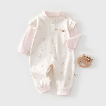 嬰兒衣服春裝寶寶秋季連體衣a類純棉家居服冬季打底爬服四季款鑫弘-萌寶童裝可開發票