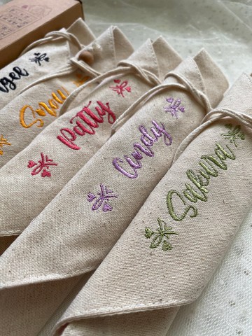 【TiNa】加購素材-繡字 繡圖 刺繡 磁扣 客製化服務