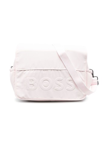 BOSS Kidswear - embossed-logo changing bag - kids - Polyester - One Size - Pink