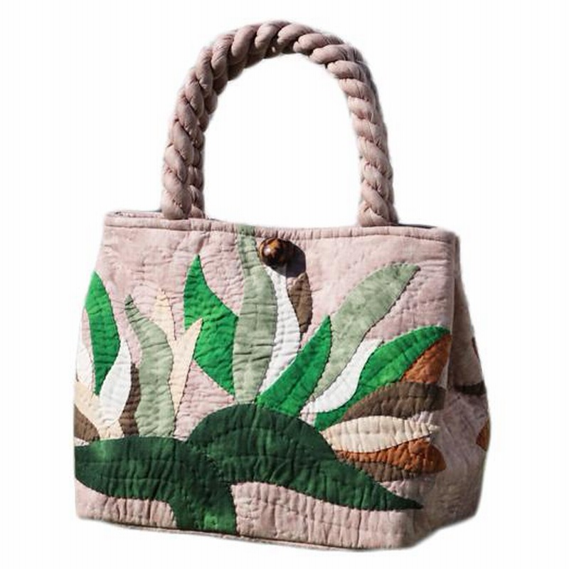 ハワイアンキルトバッグ サザンフォレストのむら染め本格ハワイアン