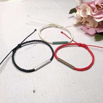 時尚鋁方條手繩  客製化手繩手環  情侶手繩 男女手繩 TB117