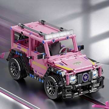 臺灣現/🎀積木 樂高 拼裝玩具奔馳大G越野車拼裝積木高難度模型擺件兼容樂高微顆粒玩具禮物