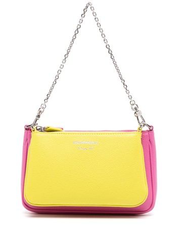 Emporio Armani - Deer-print double mini bag - women - Polyester - One Size - Yellow