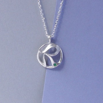 字母系列--R字母項鍊  ,925純銀字母項鍊,英文字母字吊咀