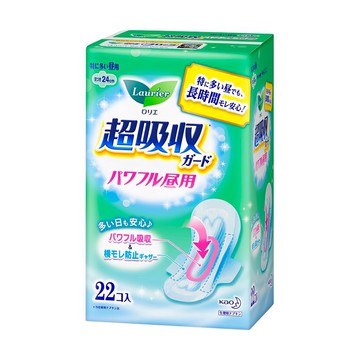 Laurier 蕾妮亞 S系列 日用超吸收衛生棉 纖薄護翼型  24cm  22片  1包