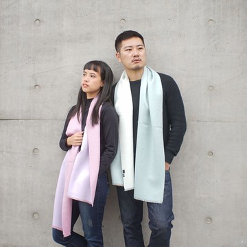 秘魯安地斯羊駝圍巾-雙面suri款