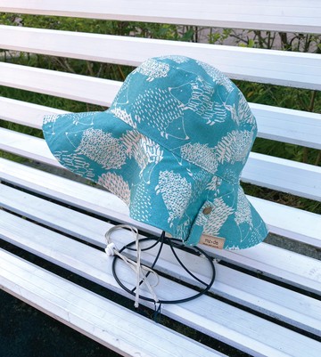 雙面波浪帽 刺蝟&淺卡其