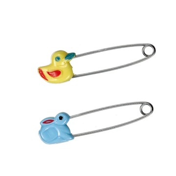 力大牌ABEL  02205動物型安全別針1卡 4入(圖案隨機)