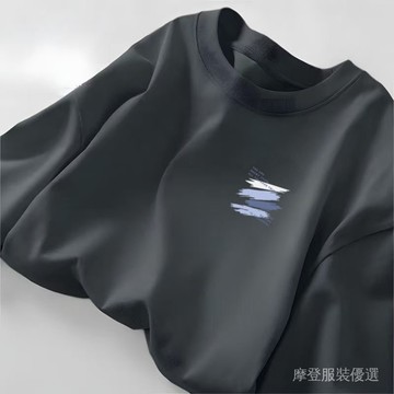 ✨新春新品✨圓領 純棉 長袖 100%純棉 T恤 男士 春秋季 新款 潮流 港風 寬鬆 百搭 體恤衫上衣     CYS
