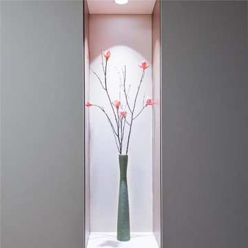 簡約輕奢細高長陶瓷花瓶長枝干花大號插花器電視柜玄關柜入戶擺件