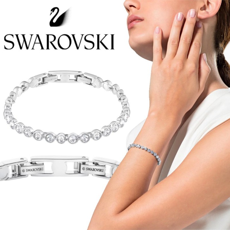 新品未使用 SWAROVSKI テニスブレスレット キラキラ - ブレスレット