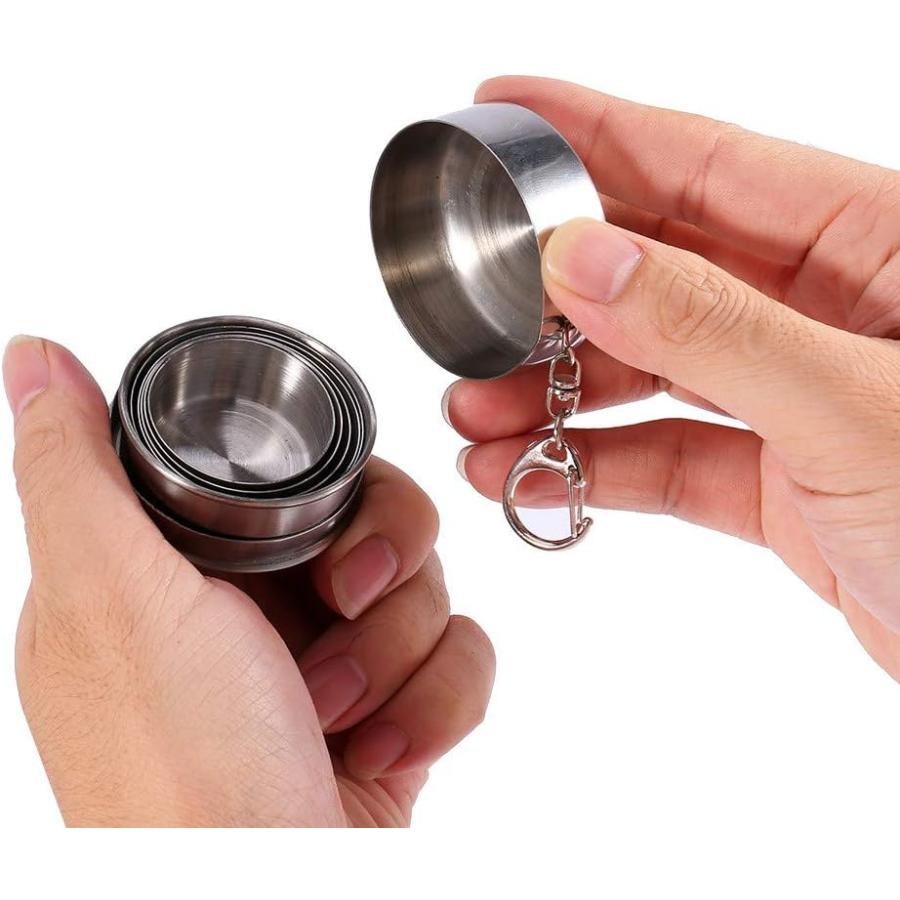 Guys of the Universe Folding Stainless Steel Camping Coffee Mug Piece Set Cups for Survival Gear　並行輸入品