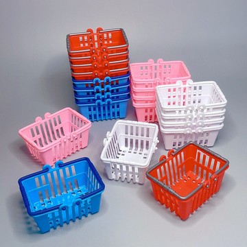 臺灣嚴選微縮購物籃模型玩具微縮食玩超市生活場景裝飾道具小擺件娃屋配件