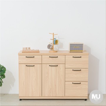 沐家具 mufurniture 台灣製造 Livia 楓木 4尺餐櫃下座/廚房收納