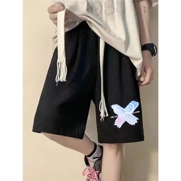 新夏加肥加大號特大碼肥佬胖哥400斤寬松運動褲七分褲中褲短褲男