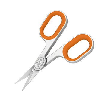 Slice 極細尖刃陶瓷剪刀 安全專利刀刃 雙手通用設計 耐用強化尼龍握把  1支  橙色
