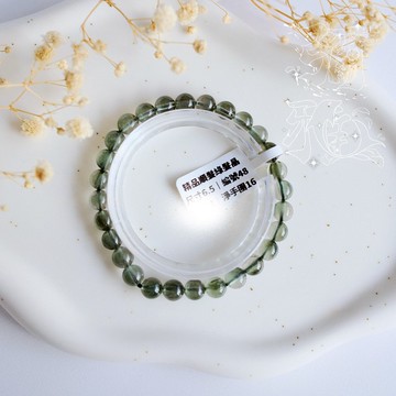 希爾達丨金錢豐盛能量綠髮晶手串丨彌雅原創設計