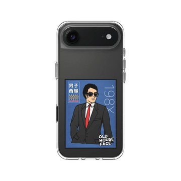 iPhone Air Clear Case（相機按鈕） 透明 - 老屋顏 Old House Face - 男子西服