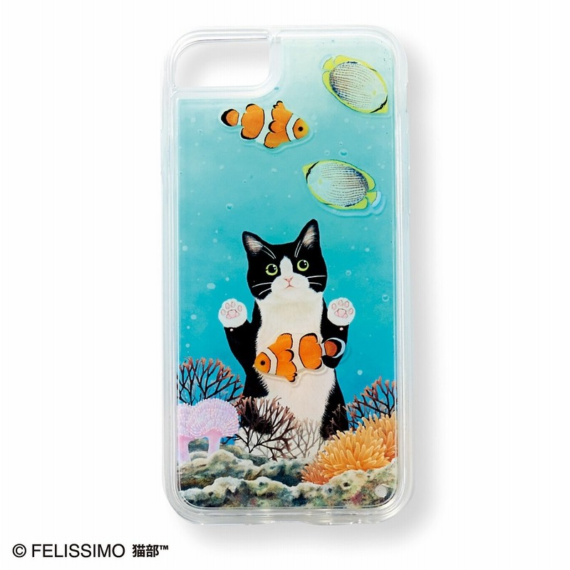 おいしそうだニャー 水槽をのぞく猫のリキッドスマホケース ハチワレ フェリシモ Felissimo 通販 Lineポイント最大14 0 Get Lineショッピング