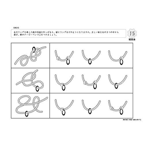 ばっちりくんドリル 紐と結び目