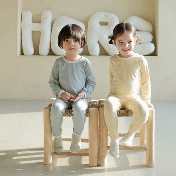 寶寶衣服秋男女童純色包邊家居服套裝嬰兒嬰童睡衣軟糯分體兩件套(鑫弘-萌寶童裝)可開發票