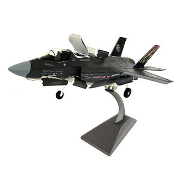軍事壓鑄戰鬥機模型 03 F-35B 美國 + 底座套組  1個  混合色