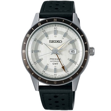 SEIKO 精工 Presage Style60’s GMT雙時區機械錶-(4R34-00B0Z/SSK011J1)