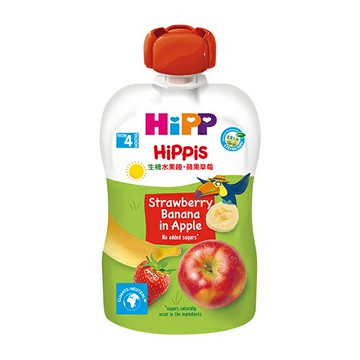 HiPP 喜寶 生機水果趣-蘋果草莓100g★衛立兒生活館★
