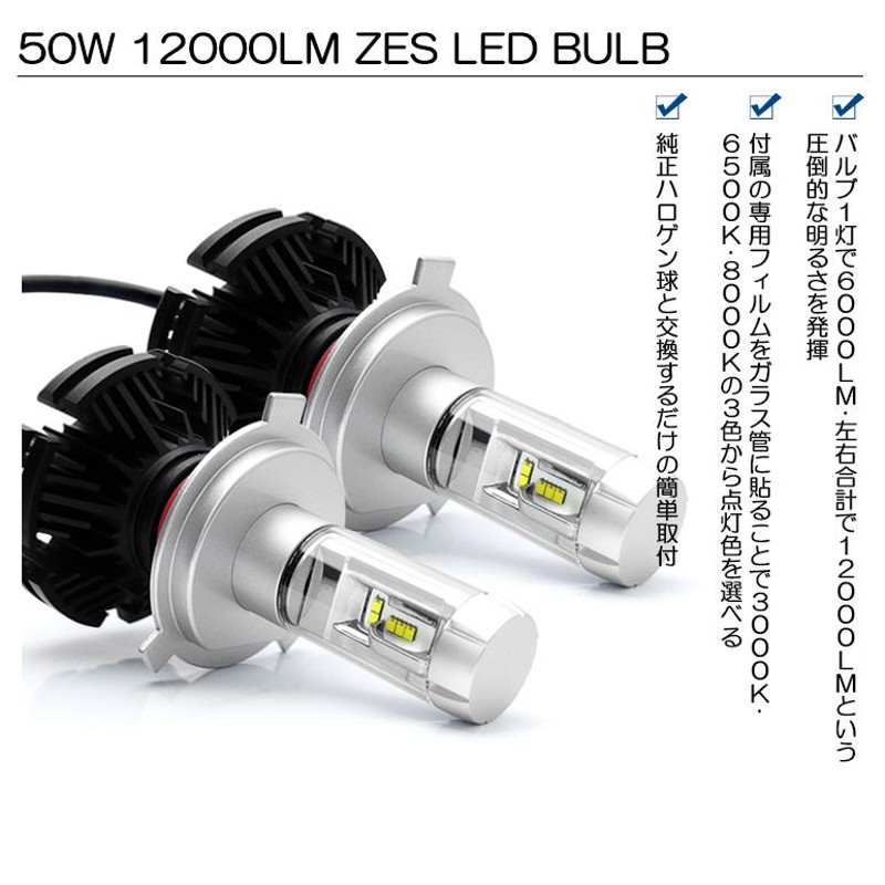 LA300A/LA310A 前期/後期 ピクシス エポック LED ヘッドライト H4 Hi