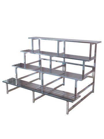 免運 不銹鋼花架陽臺花架鐵藝階梯落地式多層客廳戶外多肉綠蘿花盆架子