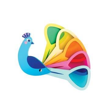 tender leaf 孔雀開屏色票卡  孔雀開屏 多色  1組