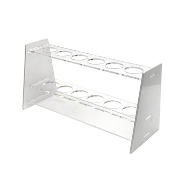 其他事務用品 【職人實驗】185-CH22 實驗用品 壓克力比色管架 玻璃試管 PP試管 化學實驗 6孔管架 比色管架22mm孔徑