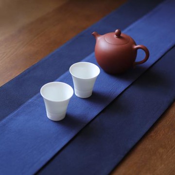 春泥手工棉布雙層茶席隔熱棉布茶道茶墊桌旗禪意西餐棉麻大茶席