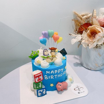 玩具總動員主題蛋糕 胡迪 巴斯 公仔蛋糕 客製化 生日蛋糕 鑠甜點