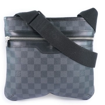 【日本直送】路易威登 LOUIS VUITTON Thomas N58028 Damier Graphite 帆布 黑色 側背包【二手】
