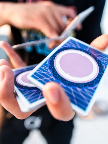 匯奇Orbit軌道撲克牌 綠黑藍紫進口收藏花切撲克牌創意時尚卡牌