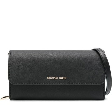 MICHAEL KORS LARGE WLLT ON CHN XBODY 黑色女款包包