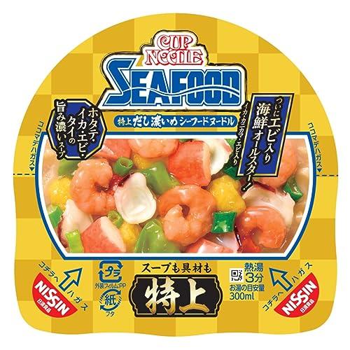 日清食品 特上 カップヌードル シーフードヌードル [ホタテ・イカ・エビ・タイの旨み濃いスープ] 77g *20個